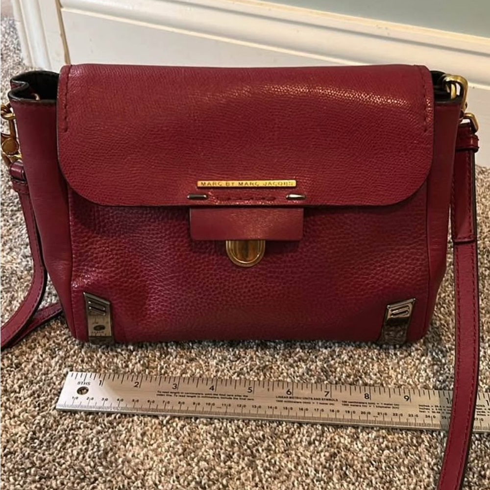 Marc by Marc Jacobs Red Crossbody Bag with Gold Hardware